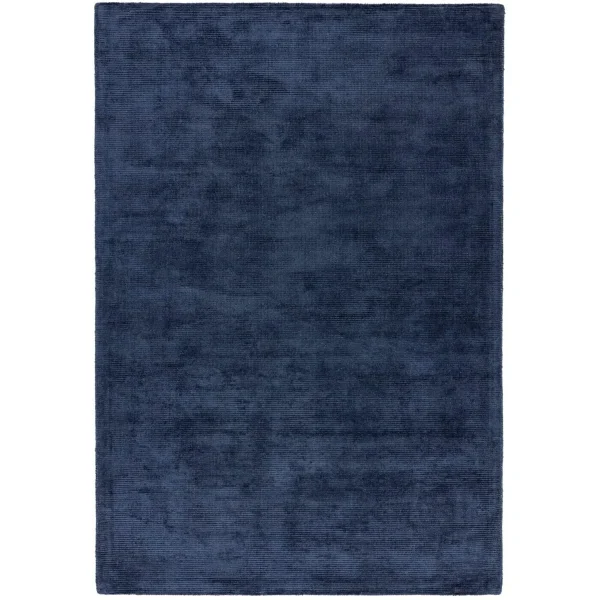 Covor pufos navy lucrat manual modern model uni Reko Navy 5 mm 160x230 cm REKO160230NAVY