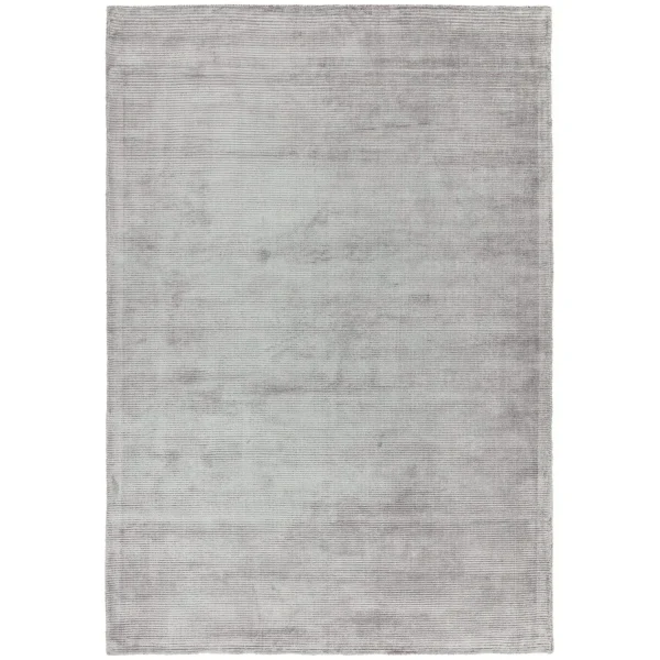 Covor pufos argintiu lucrat manual modern model uni Reko Silver 5 mm 160x230 cm REKO160230SILV