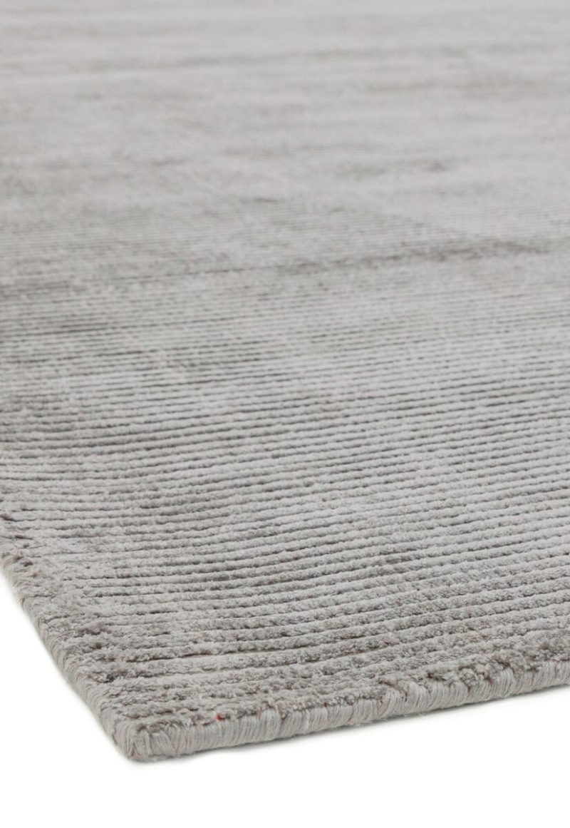 Covor pufos argintiu lucrat manual modern model uni Reko Silver 5 mm 160x230 cm REKO160230SILV - imagine 5