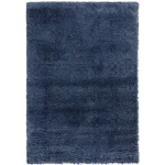 Covor pufos, dormitor living, modern, albastru, model uni, Ritchie Blue, Asiatic London, 80×150 cm