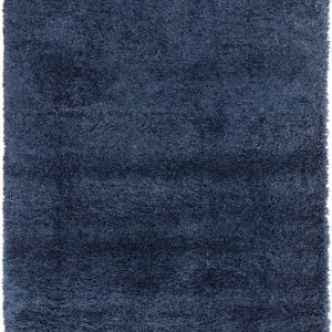 Covor pufos, dormitor living, modern, albastru, model uni, Ritchie Blue, Asiatic London, 80x150 cm