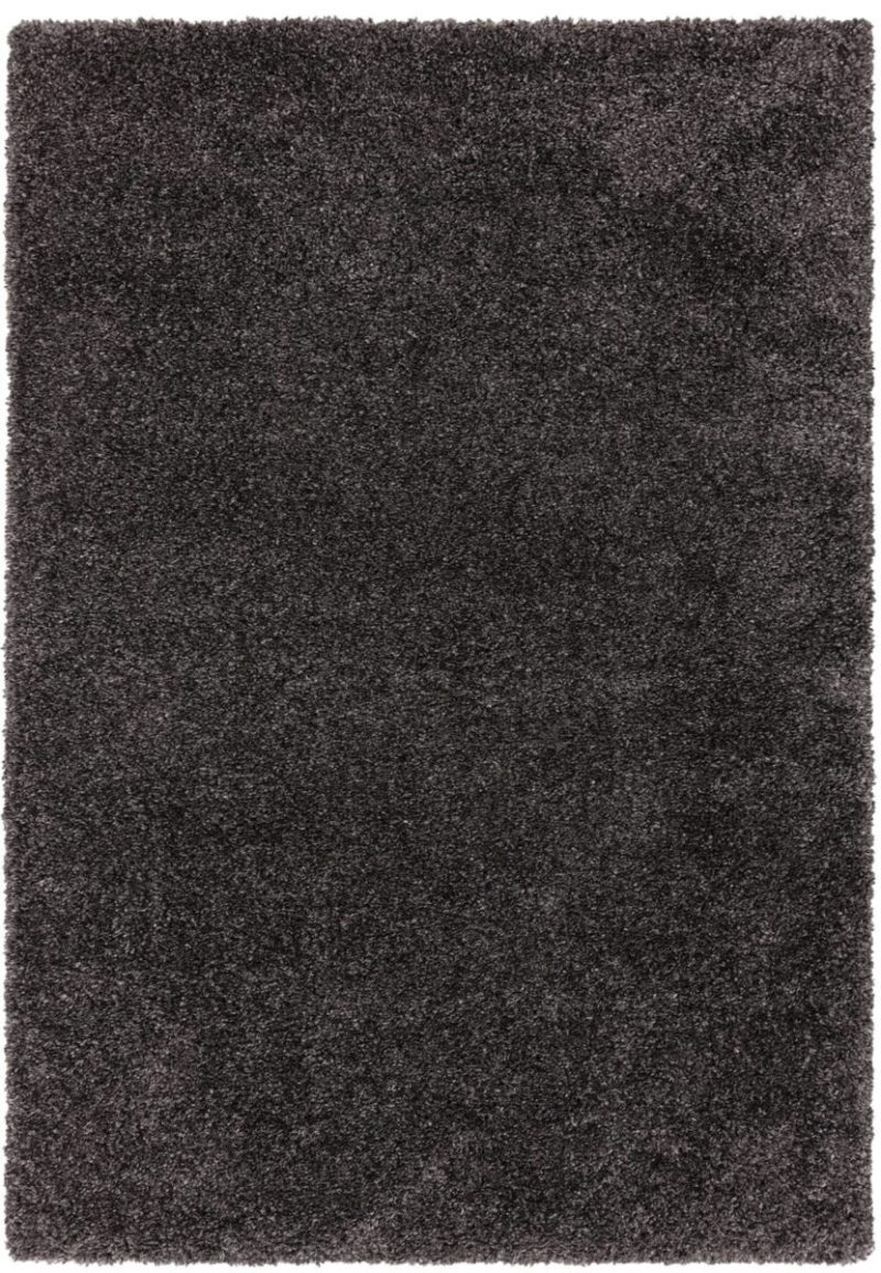 Covor pufos gri modern model uni Ritchie Charcoal 50 mm 160x230 cm RITC160230CHAR