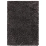 Covor pufos gri modern model uni Ritchie Charcoal 50 mm 200×290 cm RITC200290CHAR