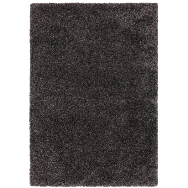Covor pufos gri modern model uni Ritchie Charcoal 50 mm 80x150 cm RITC080150CHAR
