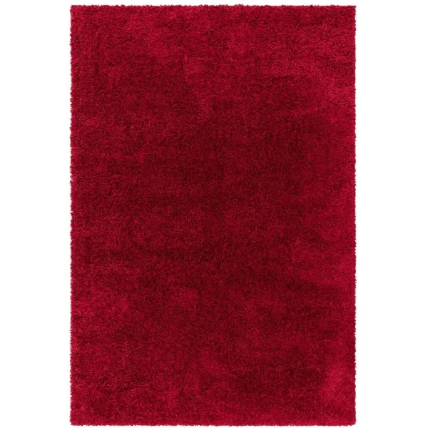 Covor pufos rosu modern model uni Ritchie Red 50 mm 80x150 cm RITC080150REDD