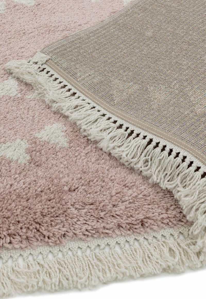 Covor pufos roz modern model geometric tribal Rocco PINK 30 mm 160x230 cm ROCC1602300001 - imagine 4
