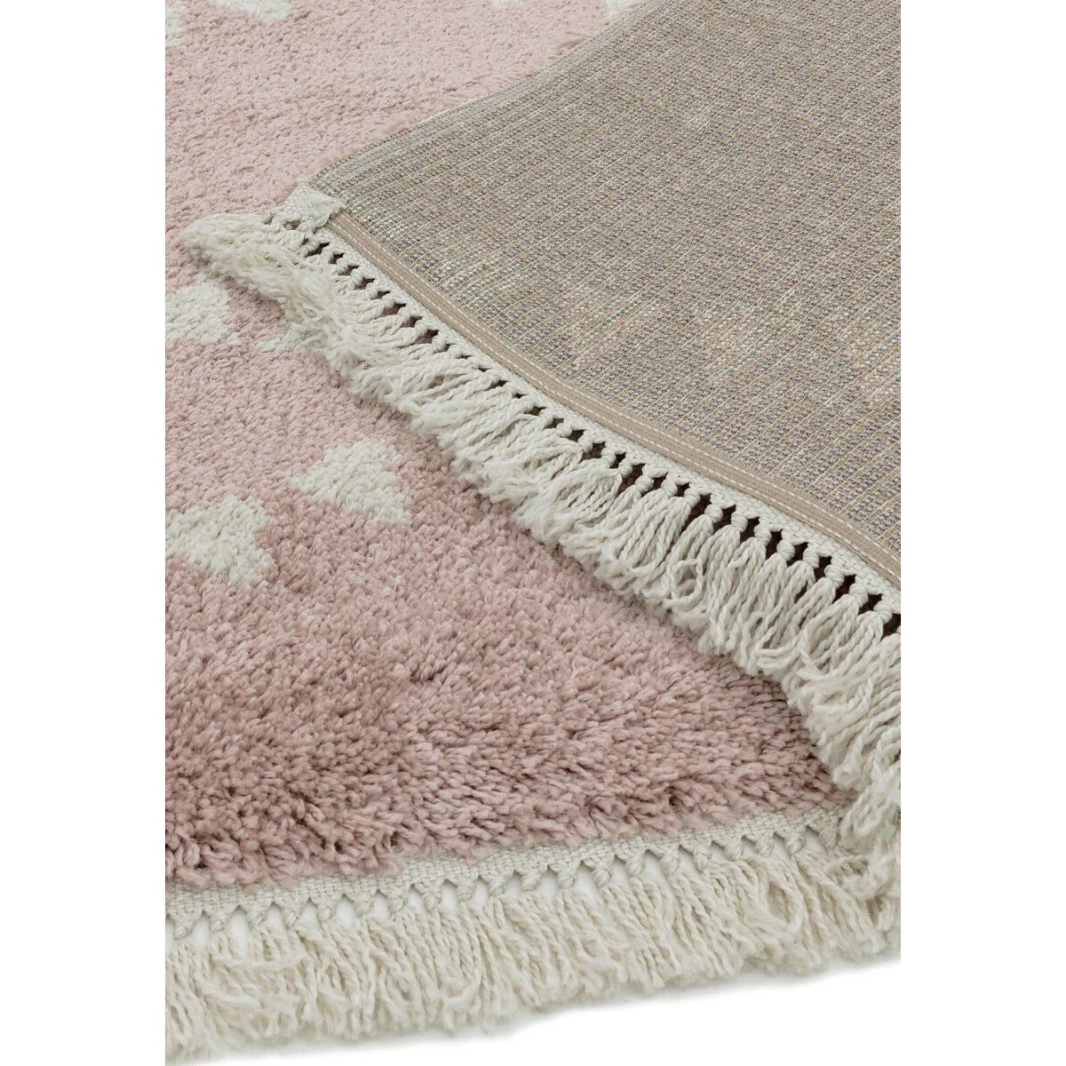 Covor pufos roz modern model geometric tribal Rocco PINK 30 mm 160x230 cm ROCC1602300001