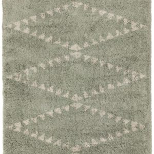 Covor pufos verde modern model geometric tribal Rocco GREEN 30 mm 160x230 cm ROCC1602300002