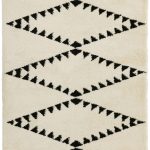 Covor pufos crem modern model geometric tribal Rocco CREAM 30 mm 200×290 cm ROCC2002900003
