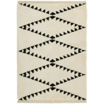 Covor pufos crem modern model geometric tribal Rocco CREAM 30 mm 200×290 cm ROCC2002900003