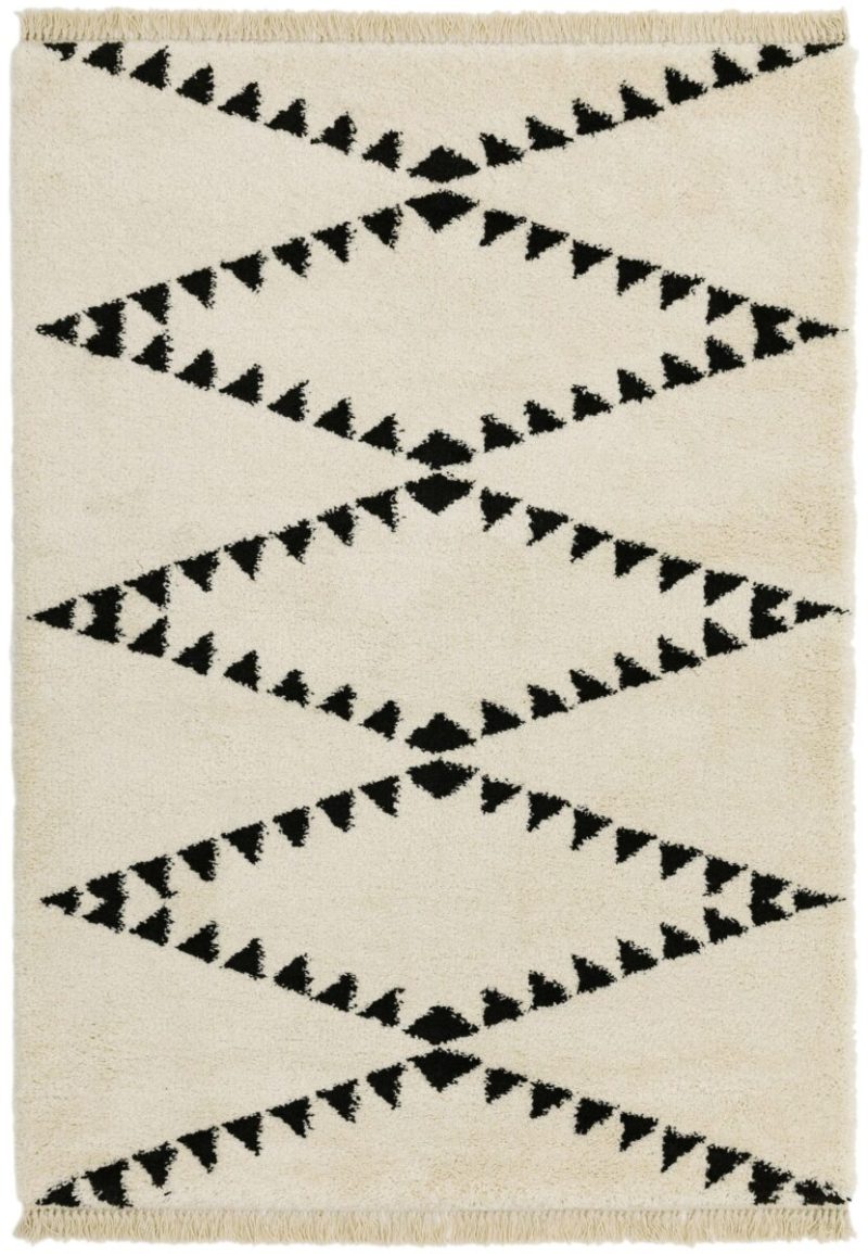 Covor pufos crem modern model geometric tribal Rocco CREAM 30 mm 200x290 cm ROCC2002900003