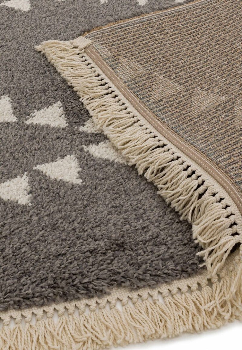 Covor pufos gri modern model geometric tribal Rocco CHARCOAL 30 mm 160x230 cm ROCC1602300004 - imagine 4
