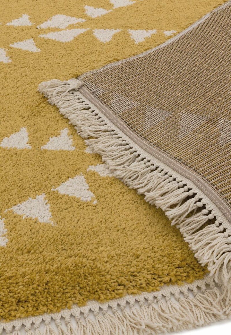 Covor pufos mustar modern model geometric tribal Rocco MUSTARD 30 mm 200x290 cm ROCC2002900005 - imagine 4