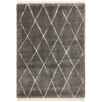 Covor pufos gri modern model geometric tribal Rocco GREY DIAMOND 30 mm 200×290 cm ROCC2002900007