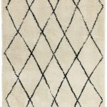 Covor pufos crem modern model geometric tribal Rocco CREAM DIAMOND 30 mm 160×230 cm ROCC1602300008