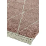 Covor pufos roz modern model geometric tribal Rocco PINK DIAMOND 30 mm 120x170 cm ROCC1201700009