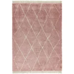 Covor pufos roz modern model geometric tribal Rocco PINK DIAMOND 30 mm 160×230 cm ROCC1602300009