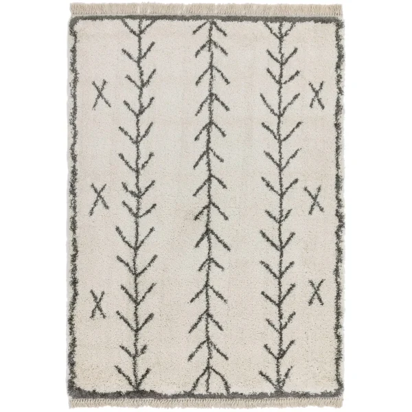 Covor pufos crem modern model geometric tribal Rocco CREAM ARROW 30 mm 160x230 cm ROCC1602300010