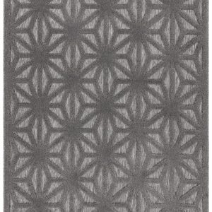 Covor pufos anthracite modern model geometric Salta Anthracite Star 2-11 mm 66x240 cm SALT066240SA01