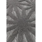 Covor pufos anthracite modern model geometric Salta Anthracite Star 2-11 mm 66x240 cm SALT066240SA01