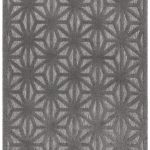 Covor pufos anthracite modern model geometric Salta Anthracite Star 2-11 mm 80×150 cm SALT080150SA01