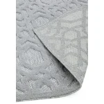 Covor pufos argintiu modern model geometric Salta Silver Geometric 2-11 mm 120x170 cm SALT120170SA03