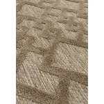 Covor pufos brown modern model geometric Salta Brown Links 2-11 mm 66x240 cm SALT066240SA04