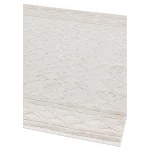Covor pufos alb modern model geometric Salta White Links 2-11 mm 200x290 cm SALT200290SA05