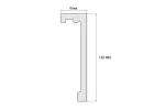 Scafa draperie DUROTEC LK 03 dim. 244 X 12 X 4.5 mm
