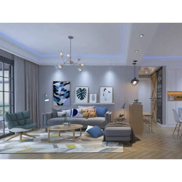 Scafă decorativă de interior lumină indirectă din poliuretan SD15 dimensiuni 77x80x2000mm