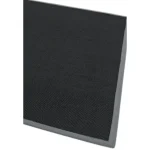 Covor negru gri din sisal bumbac modern outdoor model uni Sisal Black Grey 4 mm 160x230 cm SISA160230GREY