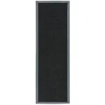 Covor negru gri din sisal bumbac modern outdoor model uni Sisal Black Grey 4 mm 200x300 cm SISA200300GREY