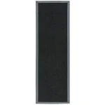 Covor negru gri din sisal bumbac modern outdoor model uni Sisal Black Grey 4 mm 240x340 cm SISA240340GREY