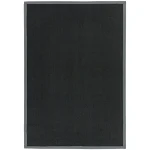 Covor negru gri din sisal bumbac modern outdoor model uni Sisal Black Grey 4 mm 160×230 cm SISA160230GREY