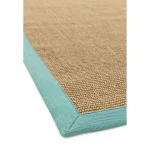 Covor aqua din sisal bumbac modern outdoor model uni Sisal Linen Aqua 4 mm 068x300 cm SISA068300AQUA