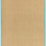 Covor aqua din sisal bumbac modern outdoor model uni Sisal Linen Aqua 4 mm 068×300 cm SISA068300AQUA