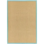 Covor aqua din sisal bumbac modern outdoor model uni Sisal Linen Aqua 4 mm 200×300 cm SISA200300AQUA