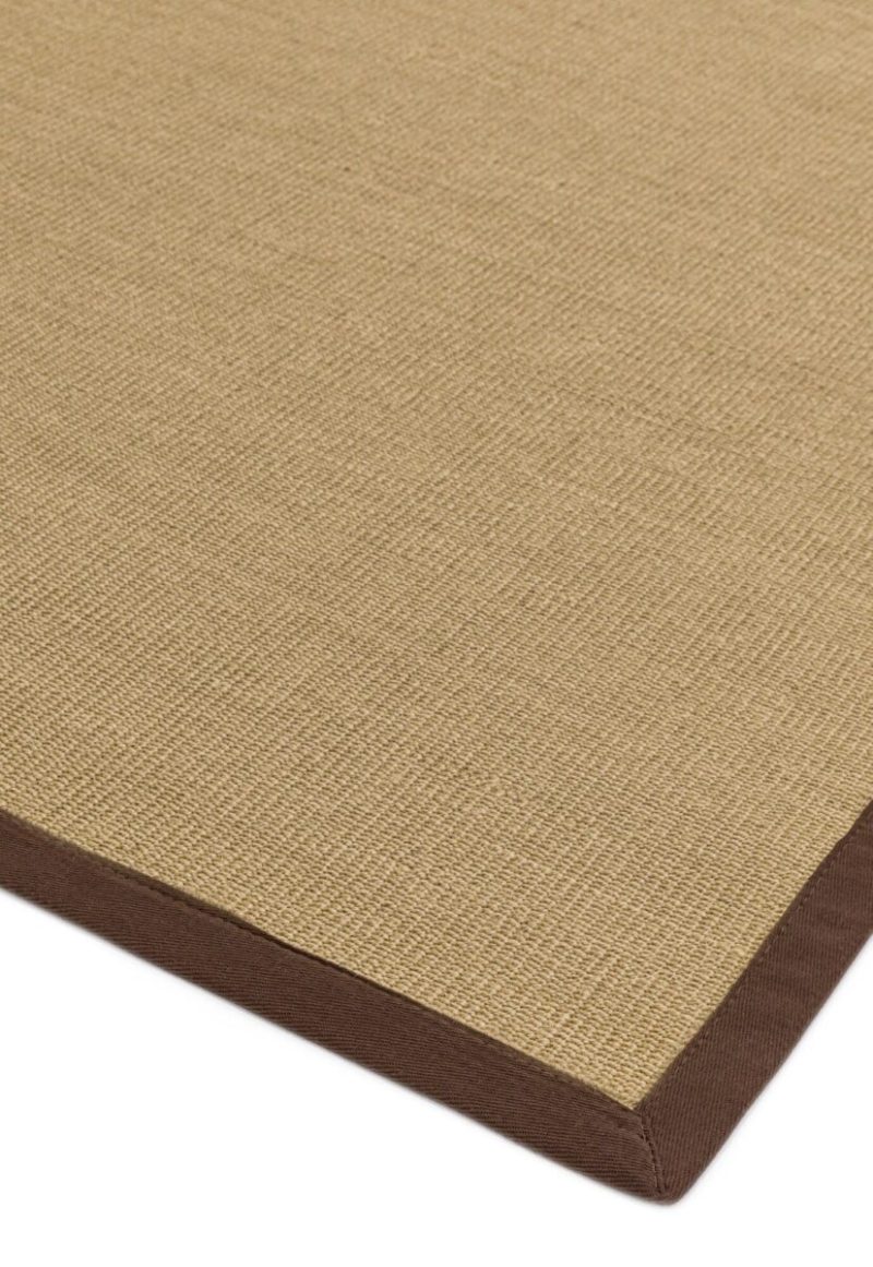 Covor maro din sisal bumbac modern outdoor model uni Sisal Linen Chocolate 4 mm 200x300 cm SISA200300CHOC - imagine 4