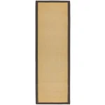 Covor maro din sisal bumbac modern outdoor model uni Sisal Linen Chocolate 4 mm 200x300 cm SISA200300CHOC