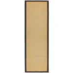 Covor maro din sisal bumbac modern outdoor model uni Sisal Linen Chocolate 4 mm 068x240 cm SISA068240CHOC