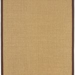 Covor maro din sisal bumbac modern outdoor model uni Sisal Linen Chocolate 4 mm 200×300 cm SISA200300CHOC