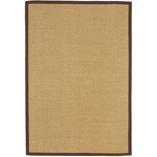 Covor maro din sisal bumbac modern outdoor model uni Sisal Linen Chocolate 4 mm 240x340 cm SISA240340CHOC