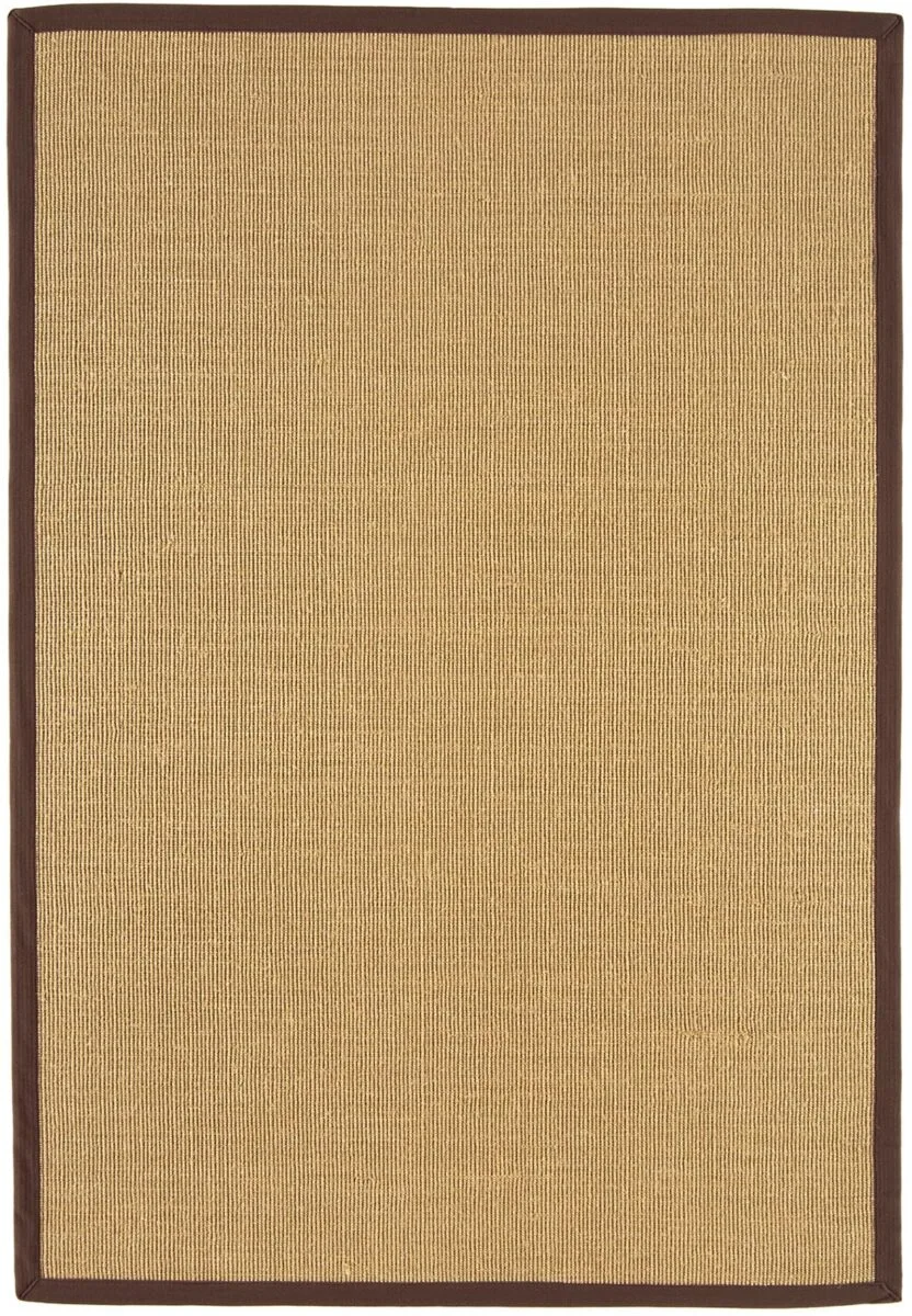Covor maro din sisal bumbac modern outdoor model uni Sisal Linen Chocolate 4 mm 240×340 cm SISA240340CHOC
