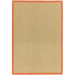 Covor orange din sisal bumbac modern outdoor model uni Sisal Linen Orange 4 mm 240x340 cm SISA240340ORAN