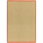 Covor orange din sisal bumbac modern outdoor model uni Sisal Linen Orange 4 mm 068×240 cm SISA068240ORAN