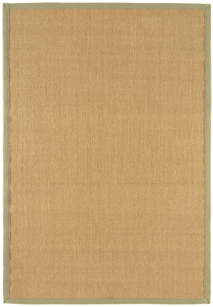 Covor din sisal bumbac modern outdoor model uni Sisal Linen Sage 4 mm 120x180 cm SISA120180SAGE