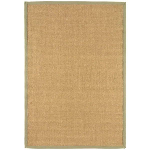 Covor din sisal bumbac modern outdoor model uni Sisal Linen Sage 4 mm 068x240 cm SISA068240SAGE