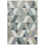 Covor pufos gri modern model geometric Sketch Rhombus Grey 13 mm 120×170 cm SKET1201700001