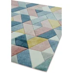 Covor pufos multicolor modern model geometric Sketch Rhombus Multi 13 mm 160x230 cm SKET1602300002