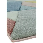 Covor pufos multicolor modern model geometric Sketch Rhombus Multi 13 mm 160x230 cm SKET1602300002